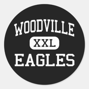 Woodville - Eagles - High School - Woodville Texas Runt Klistermärke