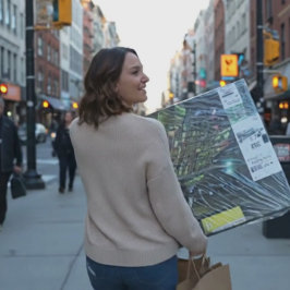 Woodward Ave. Detroit Canvastryck