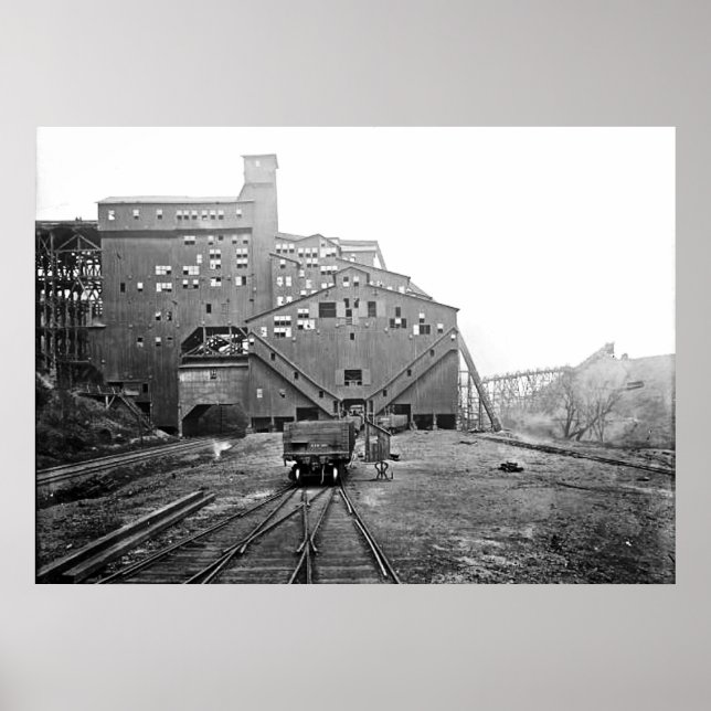 Woodward Coal Breaker Kingston Pa. Poster (Framsidan)