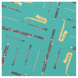 Woodwind Band Instruments Music Musician Turquoise Tyg