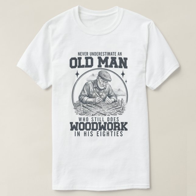 Woodworker Daily Commute Coffee – Funny Carpenter  T Shirt (Design framsida)