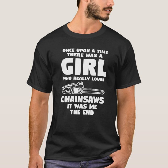 Woodworker Woodworking Chainsaw Premium T Shirt (Framsida)