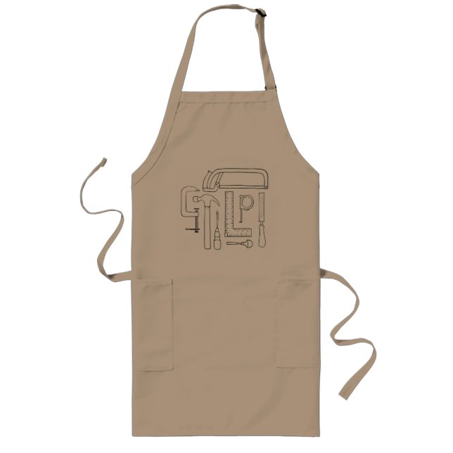 Woodworkers Apron Långt Förkläde (Framsidan)