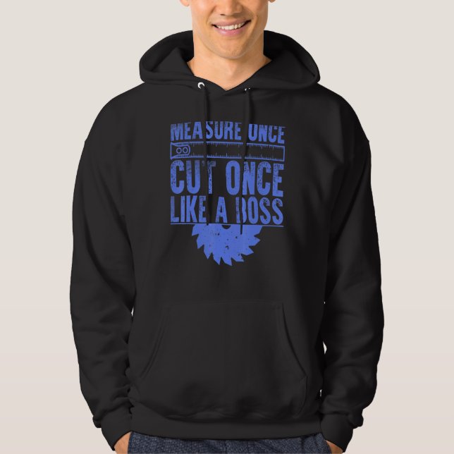 Woodworkers Manar Pappa Carpenter Carpentry 3 Hoodie (Framsida)