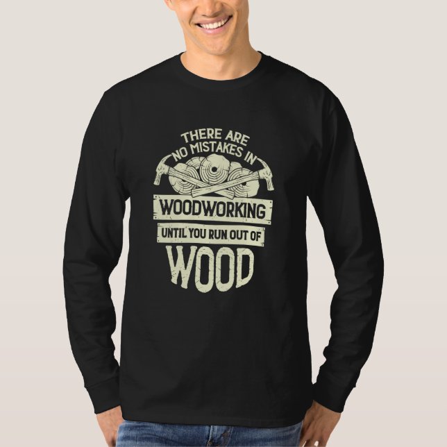 Woodworking Carpenter T Shirt (Framsida)