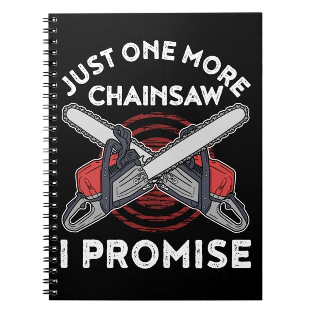 Woodworking Gift Manar Lumberjack Arborist Chainsz Anteckningsbok (Framsidan)