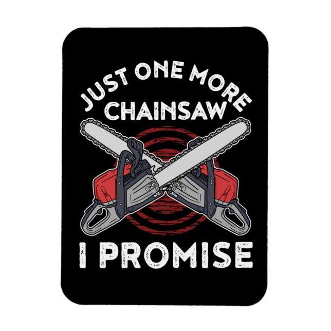 Woodworking Gift Manar Lumberjack Arborist Chainsz Magnet (Vertikal)