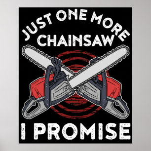 Woodworking Gift Manar Lumberjack Arborist Chainsz Poster