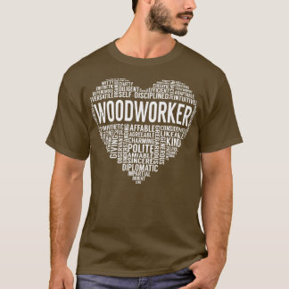 Woodworking Heart T Shirt
