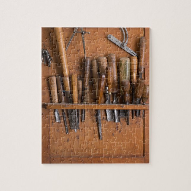 Woodworking Jigszle Puzzle IWoodworking Verktyg Sh Pussel (Vertikal)