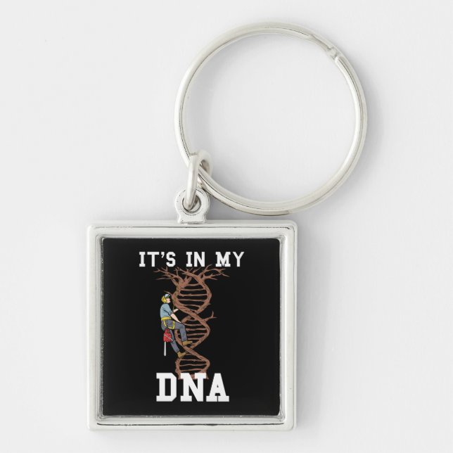 Woodworking Manar Lumberjack Gifts Arborist Fyrkantig Silverfärgad Nyckelring (Framsidan)