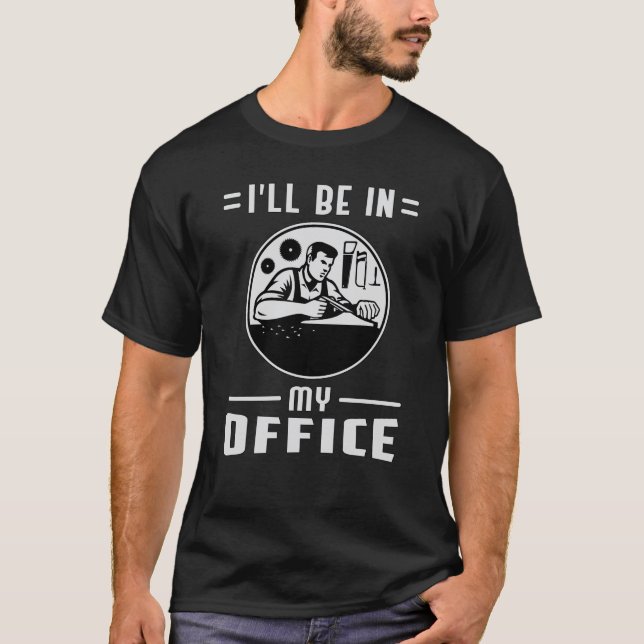 Woodworking Saw Woodworking Carpenter Gift Idea T Shirt (Framsida)