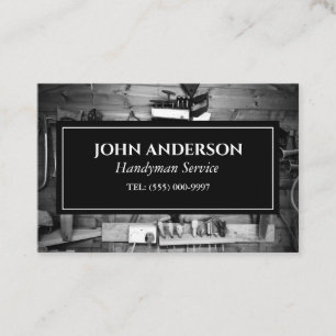 Woodworking Verktyg Carpenter Handyman Business Visitkort