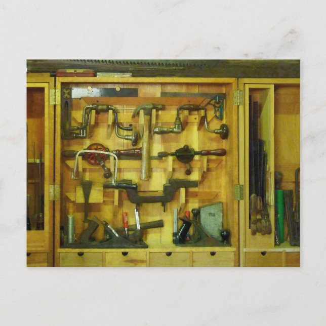 Woodworking Verktyg Vykort (Framsida)