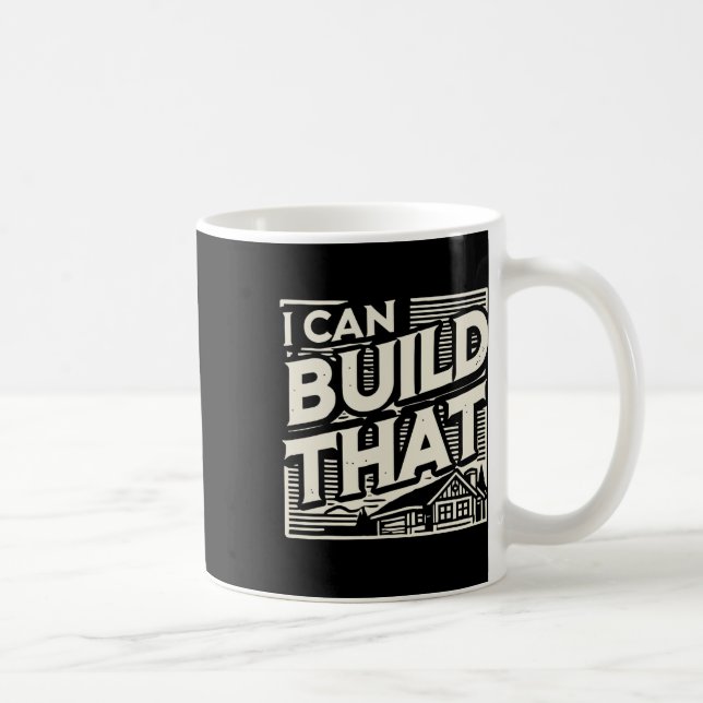Woodworking Woodworking House Builder I kan Bygga  Kaffemugg (Höger)