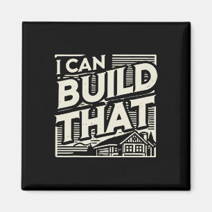 Woodworking Woodworking House Builder I kan Bygga Magnet