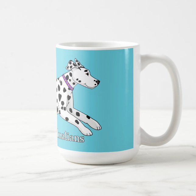Woodwynd Dalmatians black & liver Kaffemugg (Höger)