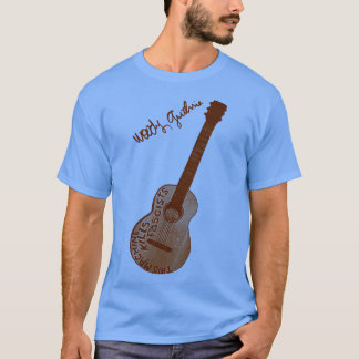 Woody Guthrie Den här Maskin-Dödan fascister Guit T Shirt