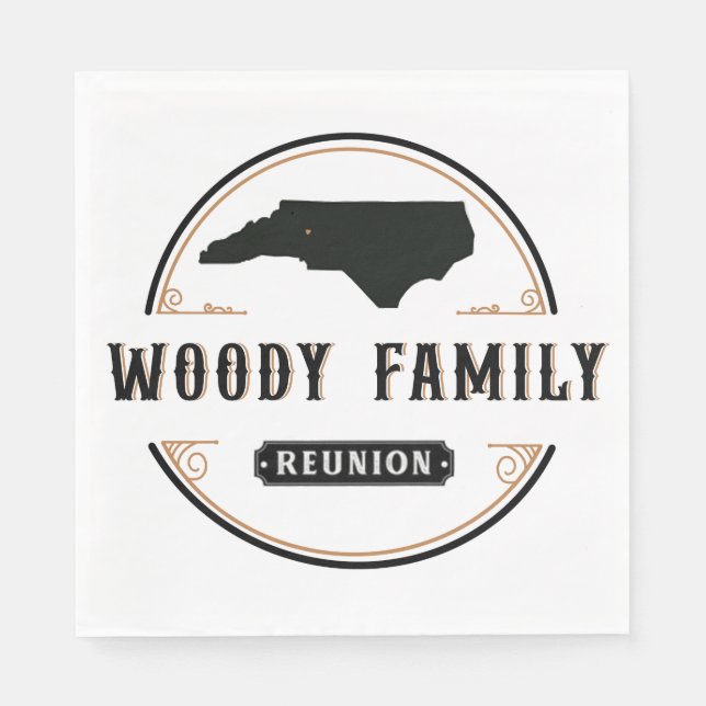 Woody napkin pappersservett (Framsidan)