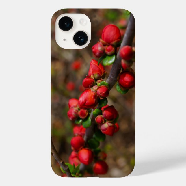 Woody Red Blooms iphone case (Baksida)