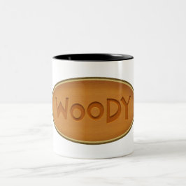 WOODY Two-Tone COFFEE MUGG