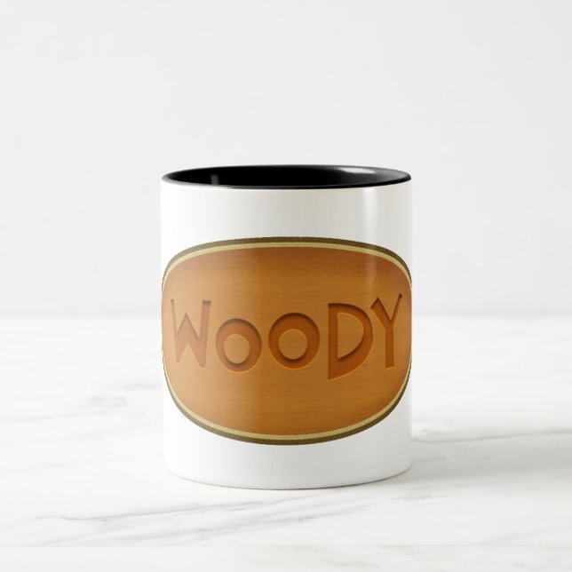 WOODY Two-Tone COFFEE MUGG (Center)
