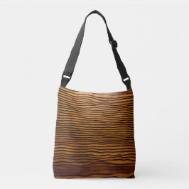 Woody Vågar of  - Elegant Wood Grain Modern Axelväska