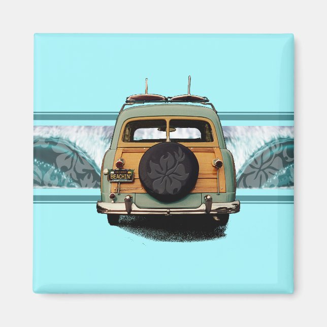 Woody Wave Magnets Magnet (Framsidan)