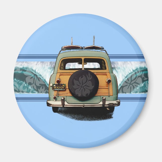 Woody Wave Magnets Magnet (Framsidan)