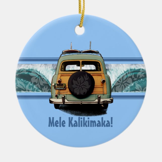 Woody Wave Surfa Ornament (Framsidan)