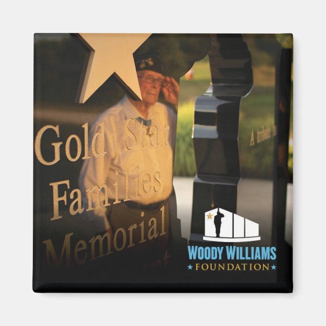 Woody Williams Saluting GSF Monument Magnet (Framsidan)