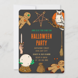 Woody Witch Halloween Crafts Party Inbjudan