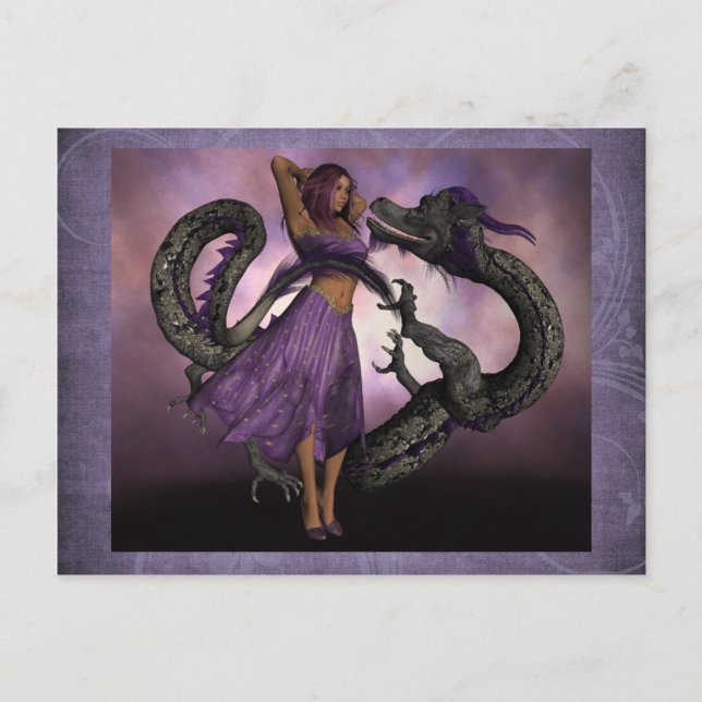 Wooed by the Dragon Vykort (Framsida)