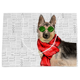 Woof Art Funny German Shepherd jul