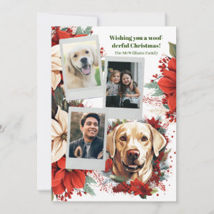 Woof-derful Labrador Retriever-familjens julhelg Julkort