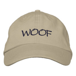 WOOF Hund älskare Embroiderade Baseball Cap Broderad Keps
