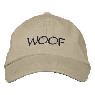 WOOF Hund älskare Embroiderade Baseball Cap Broderad Keps