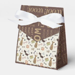 WOOF! Hund älskare - personalizable valpmönster Presentaskar