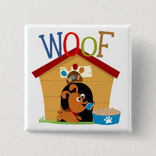 Woof Hund Knapp
