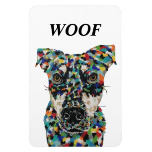 Woof Hund Magnet