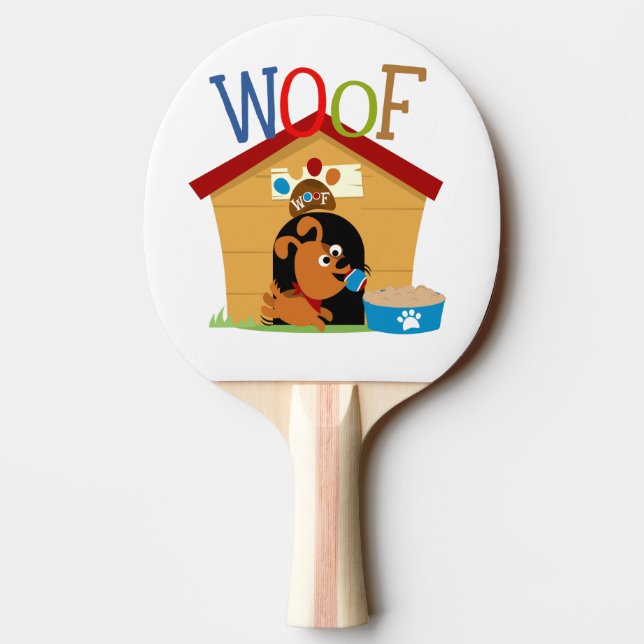 Woof Hund Pingisracket (Baksidan)