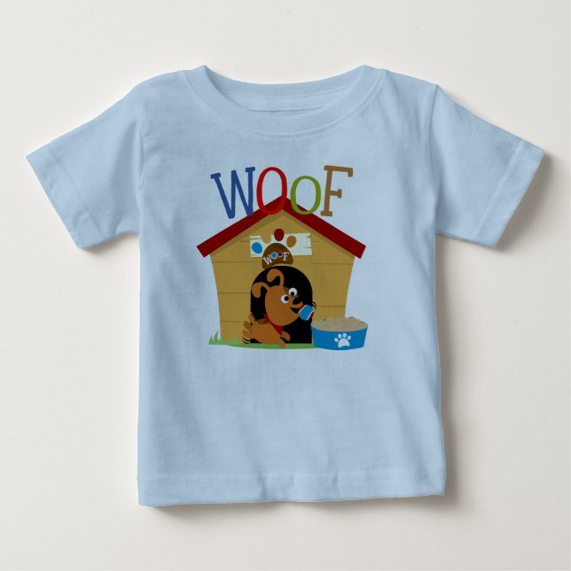 Woof Hund Tee Shirt (Framsida)