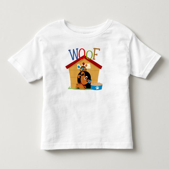 Woof Hund Tee Shirt (Framsida)