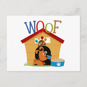 Woof Hund Vykort