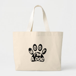 Woof I's A Hund Jumbo Tygkasse