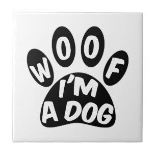 Woof I's A Hund Kakelplatta