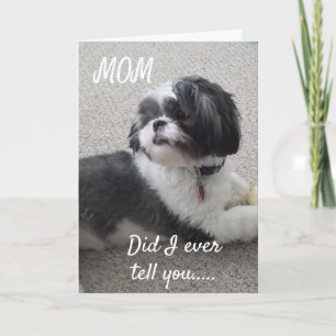 **WOOF** LYCKLIG *BIRTHDAY * MY *MAMMA*-KORT KORT