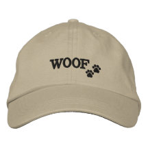 WOOF - Paw Print Embroized Hat