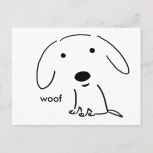 Woof Puppy Vykort