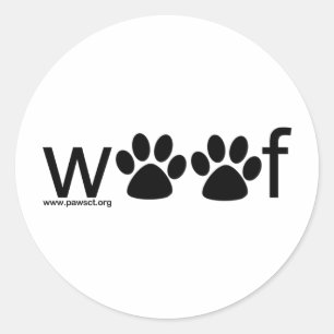 Woof Runt Klistermärke